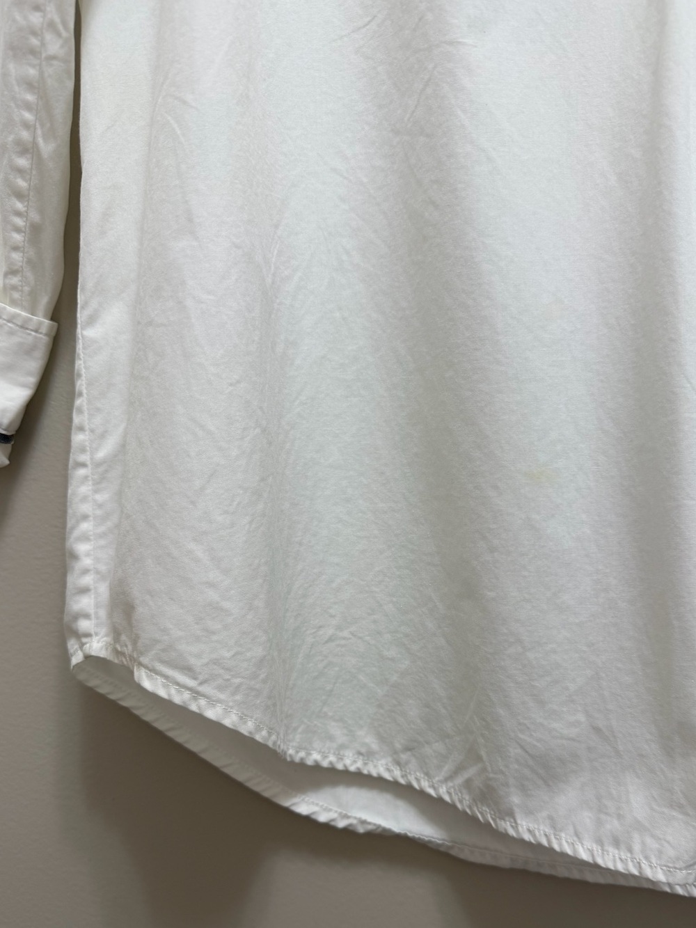 Burberry Brit Tunic Popover Top Long Sleeve Embroidered Logo Cotton White Size S - Picture 9 of 12
